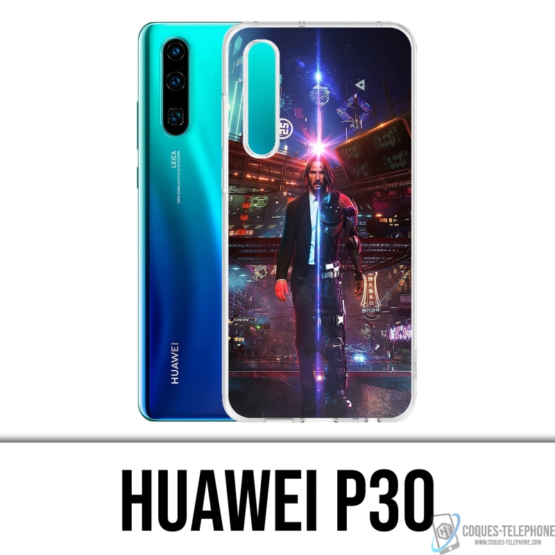 Custodia per Huawei P30 - John Wick X Cyberpunk