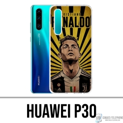 Custodia per Huawei P30 - Poster Ronaldo Juventus