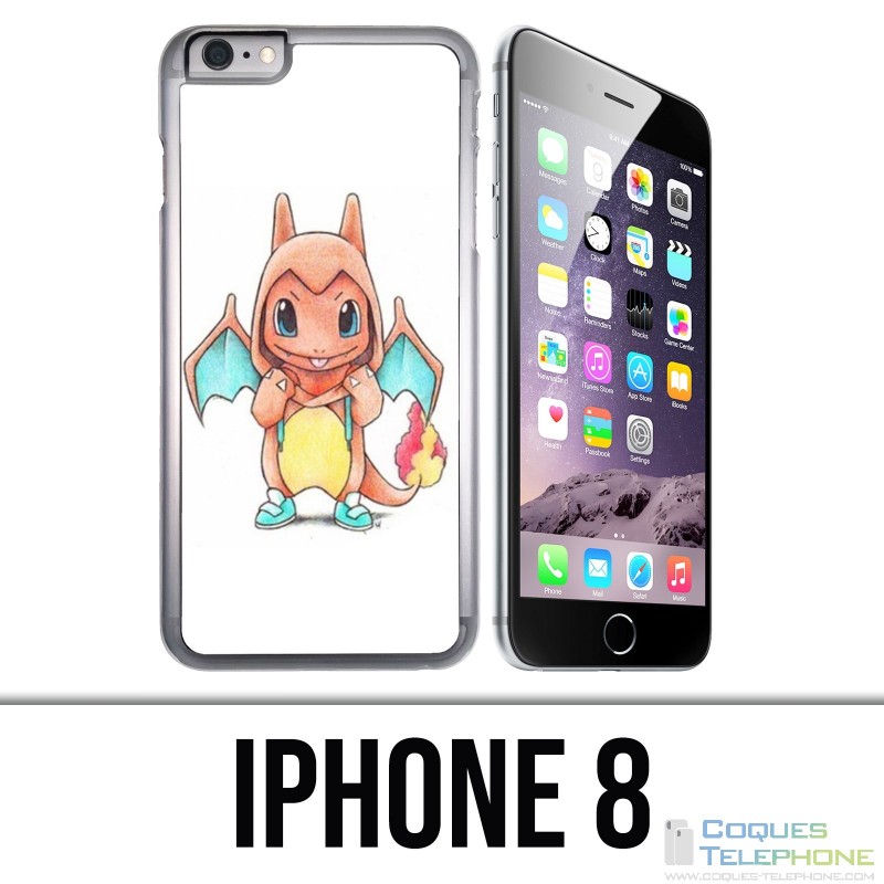 Funda iPhone 8 - Baby Pokémon Salameche