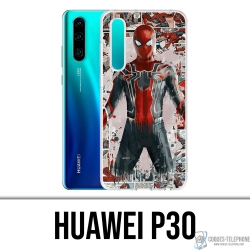 Funda Huawei P30 - Splash de cómics de Spiderman