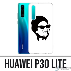 Custodia per Huawei P30 Lite - Oum Kalthoum nero bianco