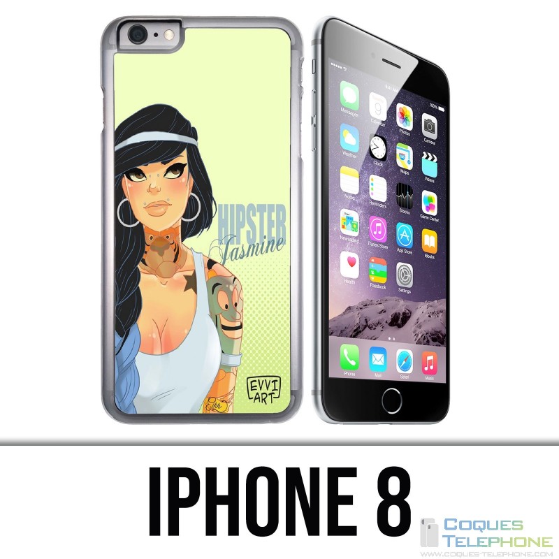 Custodia per iPhone 8 - Disney Princess Jasmine Hipster