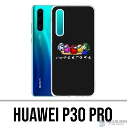 Voorwaardelijk Wereldrecord Guinness Book Rondsel Case for Huawei P30 Pro - Among Us Impostors Friends