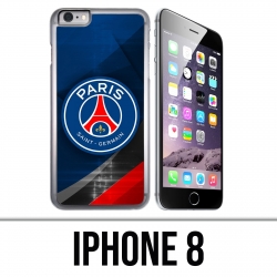 Funda iPhone 8 - PSG Logo Metal Chrome