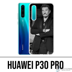 Custodia per Huawei P30 Pro - Johnny Hallyday nero bianco