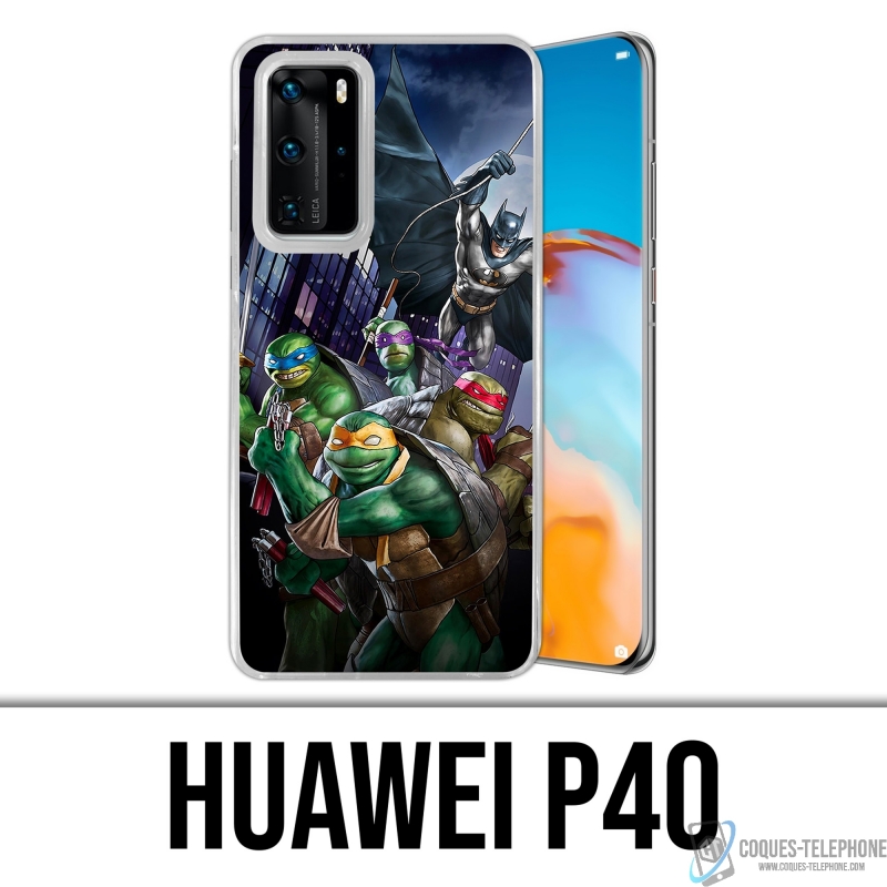 Funda Huawei P40 - Batman Vs Teenage Mutant Ninja Turtles