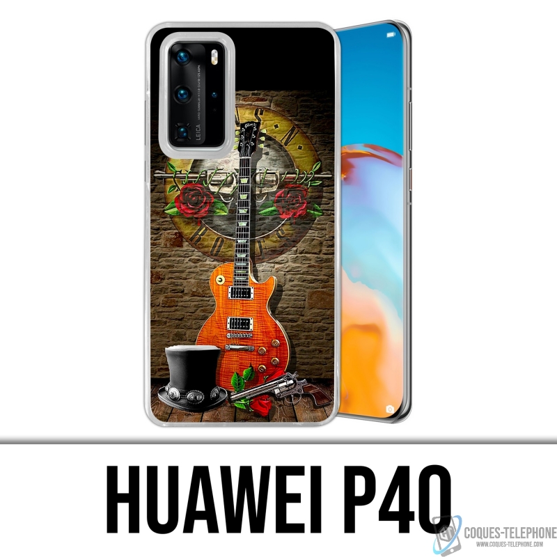 Coque Huawei P40 - Guns N Roses Guitare