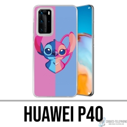 Huawei P40 Case - Stitch Angel Heart Split
