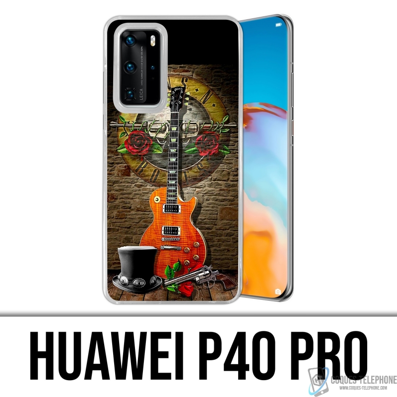 Custodia per Huawei P40 Pro - Chitarra Guns N Roses