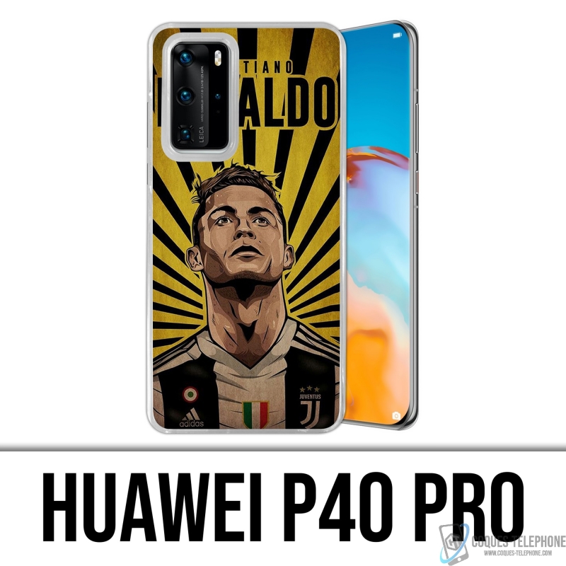 Custodia per Huawei P40 Pro - Poster Ronaldo Juventus