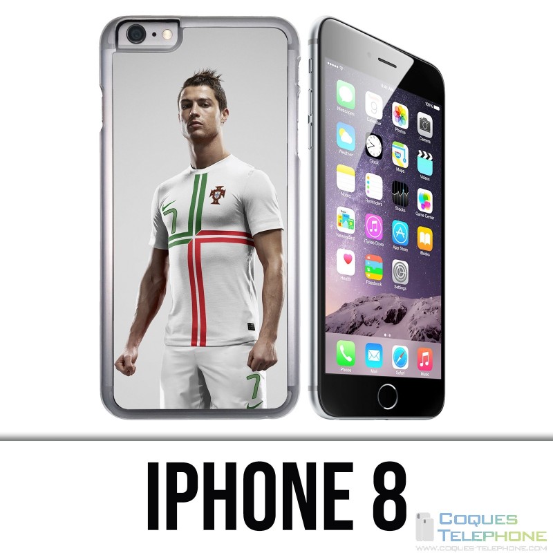 Funda iPhone 8 - Ronaldo Football Splash