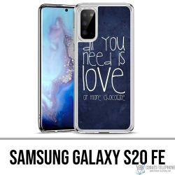 Funda Samsung Galaxy S20 FE - Todo lo que necesitas es chocolate