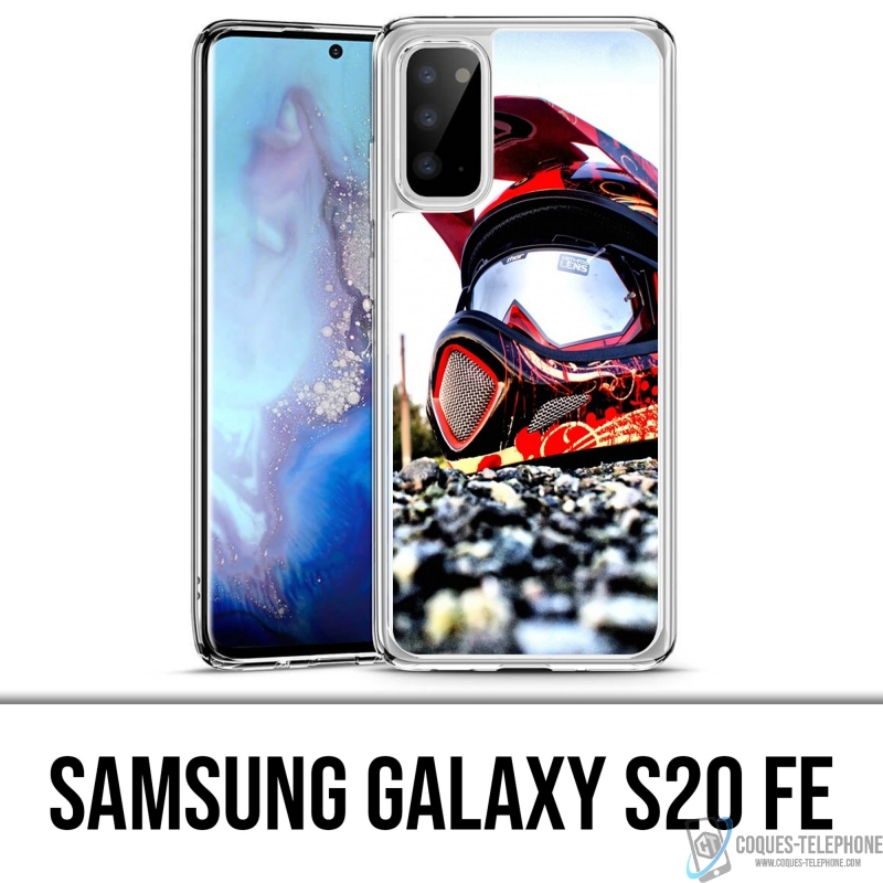 Samsung Galaxy S20 FE case - Moto Cross Helmet