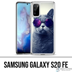 Samsung Galaxy S20 FE case - Cat Galaxy Glasses