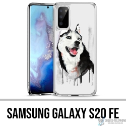 Samsung Galaxy S20 FE case - Husky Splash Dog