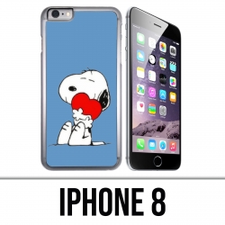 Custodia per iPhone 8 - Snoopy Heart