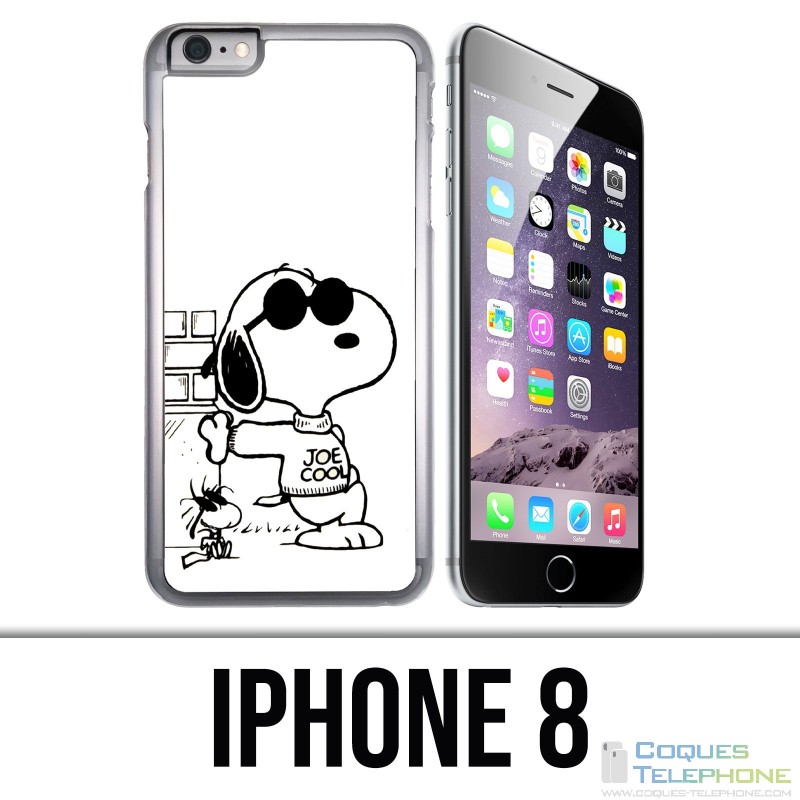 IPhone 8 Hülle - Snoopy Black White
