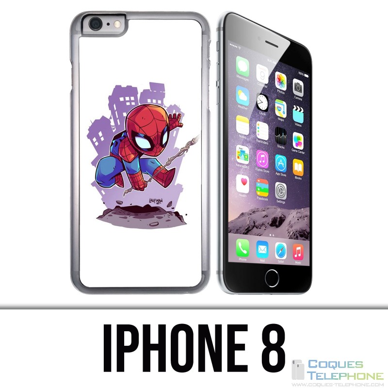 Funda iPhone 8 - Spiderman Cartoon