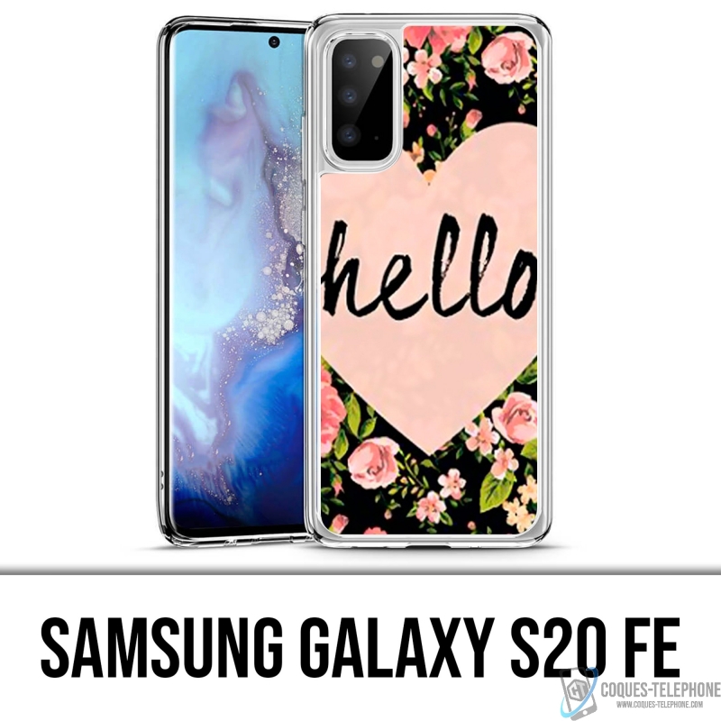 Coque Samsung Galaxy S20 FE - Hello Coeur Rose