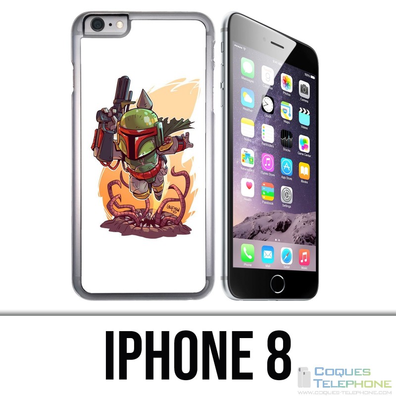 IPhone 8 Fall - Star Wars Boba Fett Cartoon
