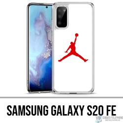 Custodia per Samsung Galaxy S20 FE - Jordan Basketball Logo - Bianca