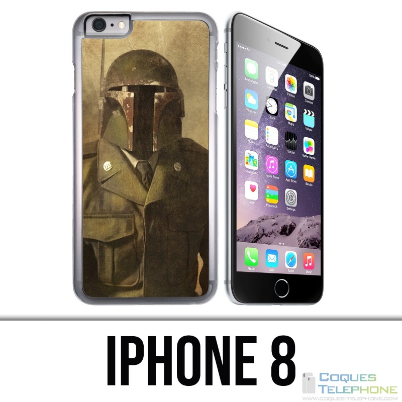 Coque iPhone 8 - Star Wars Vintage Boba Fett
