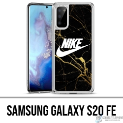 Samsung Galaxy S20 FE Case - Nike Logo Gold Marmor