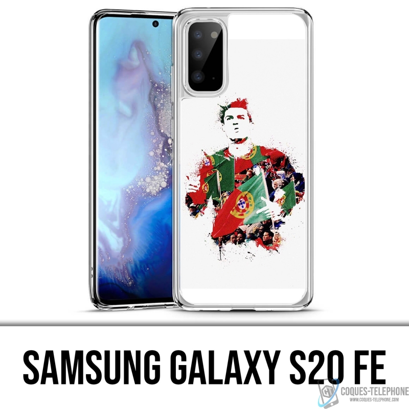 Coque Samsung Galaxy S20 FE - Ronaldo Football Splash