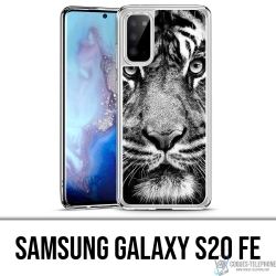Coque Samsung Galaxy S20 FE - Tigre Noir Et Blanc