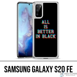 Samsung Galaxy S20 FE case - All is better in black