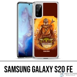Coque Samsung Galaxy S20 FE - Star Wars Mandalorian Yoda fanart