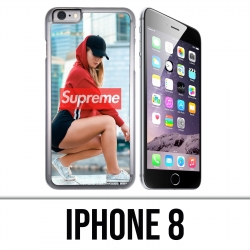 Coque iPhone 8 - Supreme Girl Dos