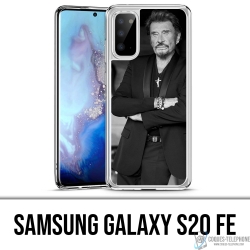 Custodia per Samsung Galaxy S20 FE - Johnny Hallyday nero bianco