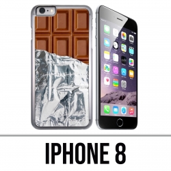 Coque iPhone 8 - Tablette Chocolat Alu