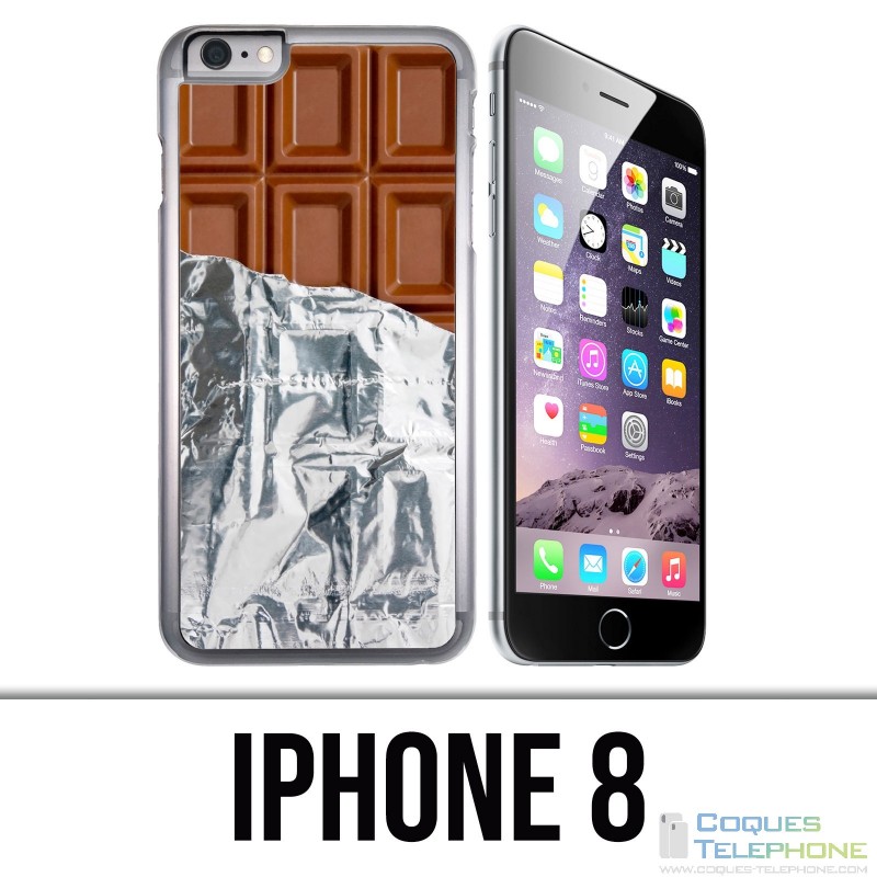 Custodia per iPhone 8 - Alu Chocolate Tablet