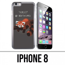 Coque iPhone 8 - To Do List Panda Roux