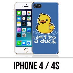 Coque iPhone 4 / 4S - I Dont Give A Duck