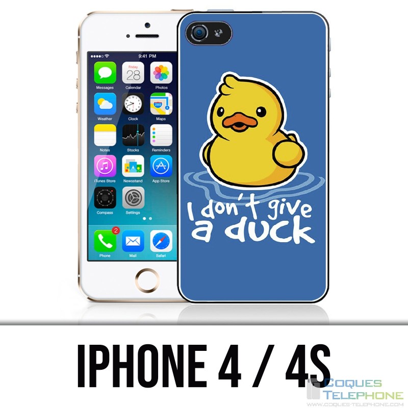 Coque iPhone 4 / 4S - I Dont Give A Duck