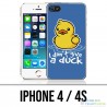 Custodia per iPhone 4 / 4S - I Dont Give A Duck