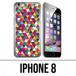 Custodia per iPhone 8 - Triangolo multicolore