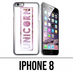 Coque iPhone 8 - Unicorn Fleurs Licorne