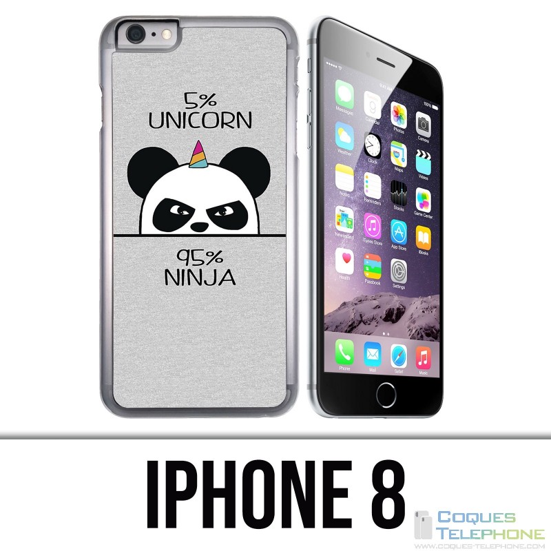 IPhone 8 Hülle - Einhorn Ninja Panda Unicorn