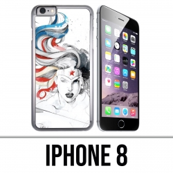 Coque iPhone 8 - Wonder Woman Art Design