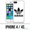Coque iPhone 4 / 4S - Adidas Classic Blanc
