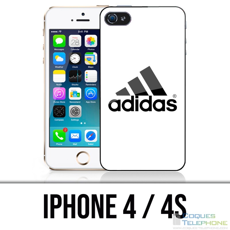 Coque iPhone 4 / 4S - Adidas Logo Blanc
