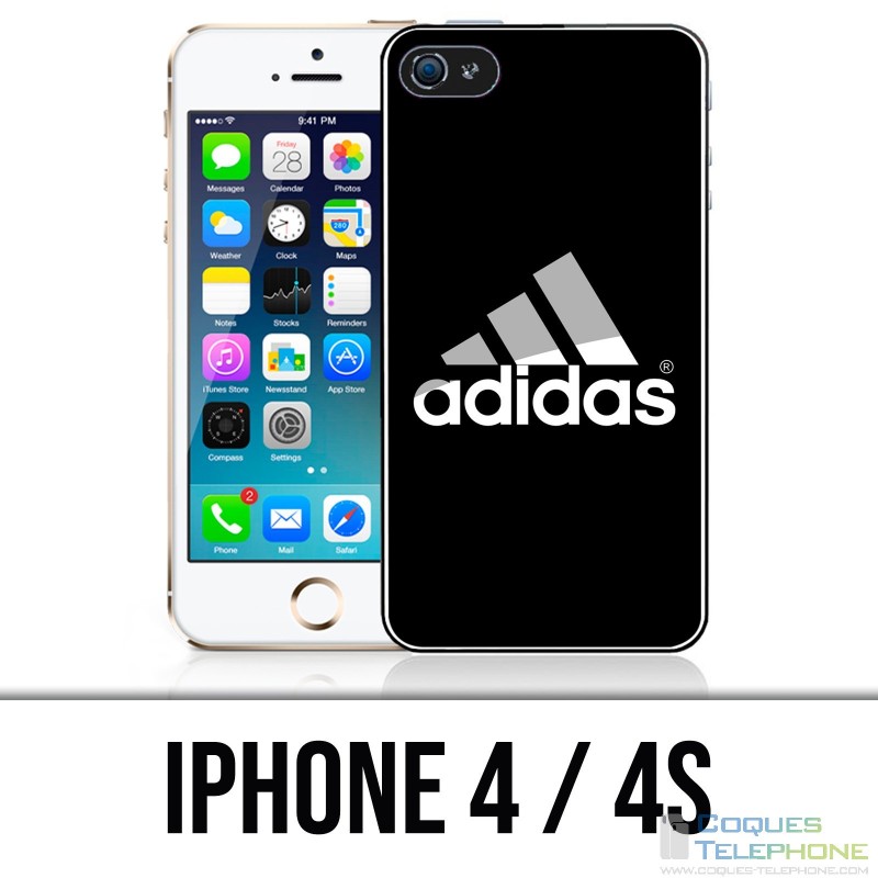 Custodia per iPhone 4 / 4S - Logo Adidas nero