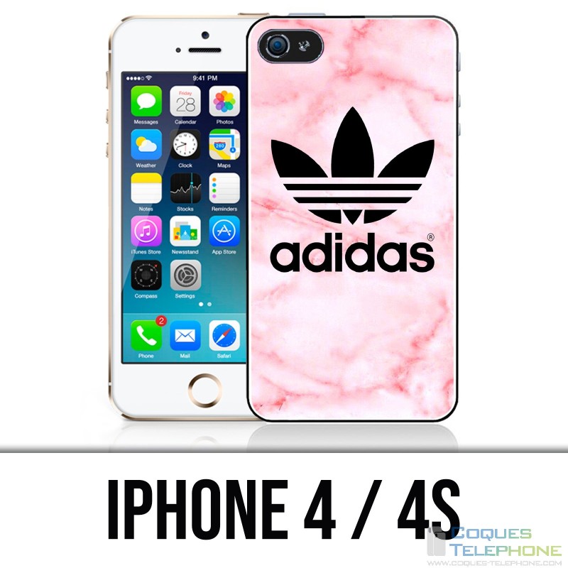 Coque iPhone 4 / 4S - Adidas Marble Pink