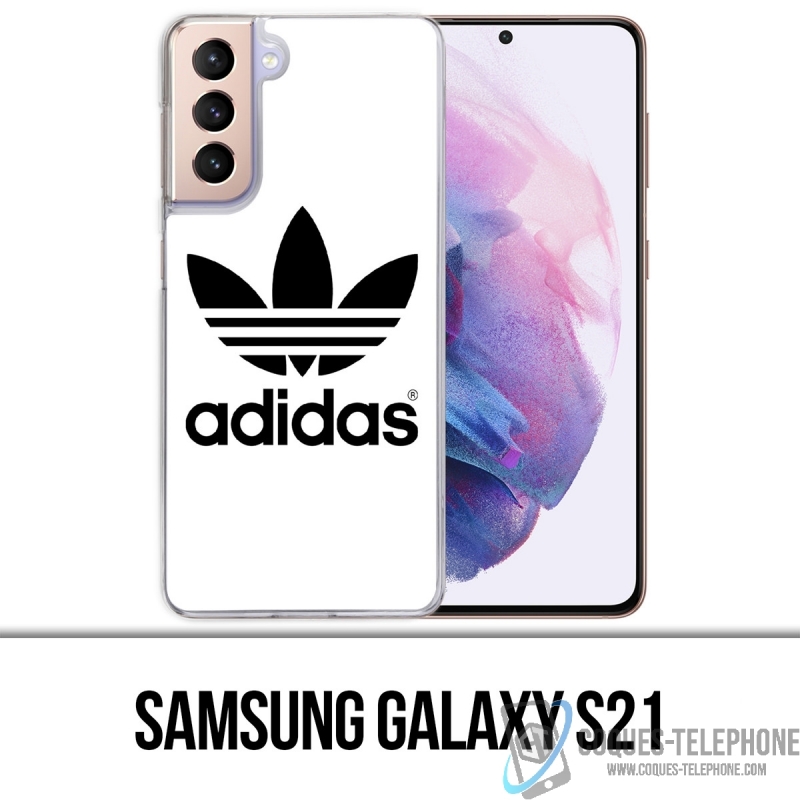 Coque Samsung Galaxy S21 - Adidas Classic Blanc