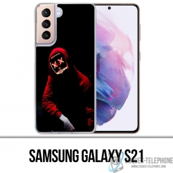 Custodia per Samsung Galaxy S21 - Maschera da incubo americano