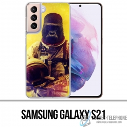 Samsung Galaxy S21 Case - Tierastronautenaffe